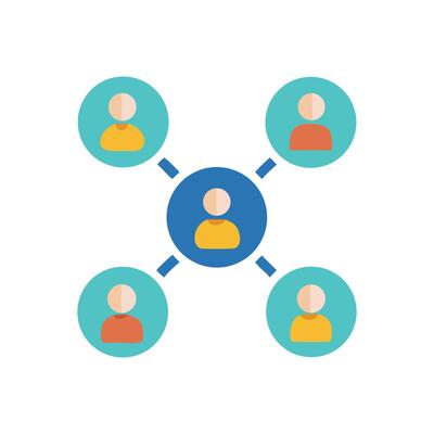 Network of People Connection, Communication, Collaboration, Leadership, Team