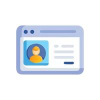 Profile Page Interface Design, User, Account, Identity vector
