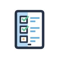 Digital Checklist on Smartphone with Completed Tasks Illustration vector