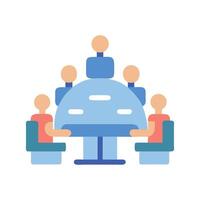 Meeting Illustration Team Collaboration, Business Discussion, Problem Solving vector