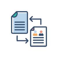 Data migration, transfer, transformation, integration, and ETL process vector