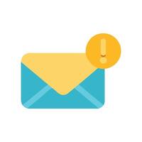 Urgent Email Notification Icon for Messaging and Communication vector