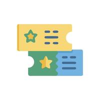Event Tickets Two Colorful Passes for Fun and Adventure vector