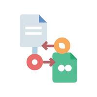 Data Transfer File Conversion, Integration, and Synchronization Illustration vector