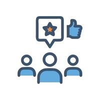 Customer Feedback Rating, Reviews and Positive User Experience vector