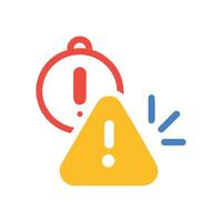 Warning Sign Icon for Alert, Notification, and Error vector