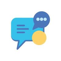Message Notification Icon, Chat, Notification, Communication Design vector