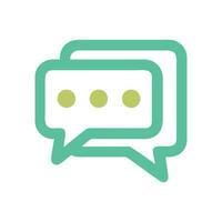 Typing bubble, chat interface, communication concept, symbol design vector