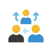 Three Person Network with Up and Down Communication vector