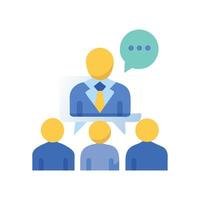 Online Training or Presentation with Remote Audience Icon vector