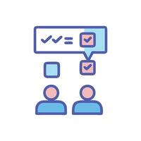 Teamwork checklist Collaboration and consensus to ensure goals vector