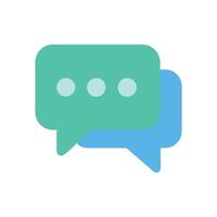 Communication bubbles icon with pending message indicator dots vector