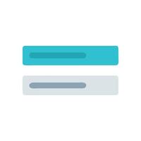 Equal sign icon concept with teal and grey colors vector