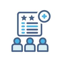 Team rating and adding new team members vector