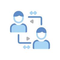 Data Exchange, Collaboration, Communication, Feedback, Interaction, Users vector
