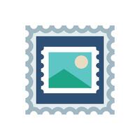 Retro Landscape Stamp Image for Craft Projects and Design vector