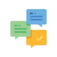 Colorful Speech Bubbles Communication, Messages, and Discussion Concept vector