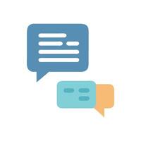 Colorful Message Bubbles Symbolizing Communication and Conversation vector