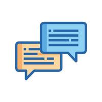 Chat Bubbles Conversation Communication Online Interaction vector