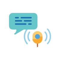Podcast Communication Bubble, Speaker Icon Audio and Conversation vector