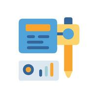 Data analysis and presentation with charts and graphics vector