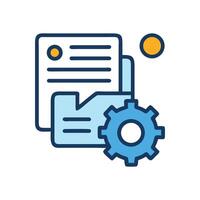 Configuration Settings Icon Files, Cogwheel, Options, Automation vector