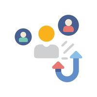 Employee Training and Development with Feedback Loop Illustration vector