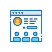 Team Collaboration Dashboard Icon for Business Meetings and Analytics vector
