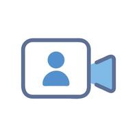 Call Icon, Online Meeting, Videoconference, Webinar, Stream vector