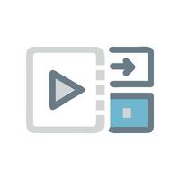Tutorial With Translation and Subtitles Icon vector