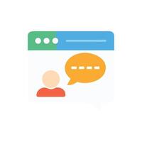 Online Customer Service, Chat, Consulting, Support, and Communication vector