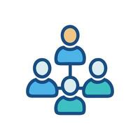Organizational chart, company structure, hierarchy, management system, team vector