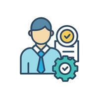 Effective business management optimization, efficiency, and expert consultation vector