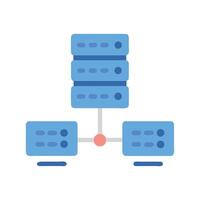 Network server data illustration on a dark background vector