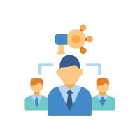 Business Leader Team Social Networking Marketing Digital Strategy vector