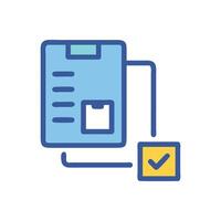 Document Checklist Icon Business and Task Management Concept vector