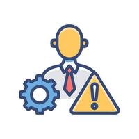 Technical Support Problem Solving With Gear And Alert vector