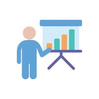 Data Presentation with Bar Graph and a Person vector