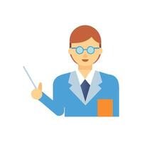Illustration of a Teacher or Professor with Pointer vector