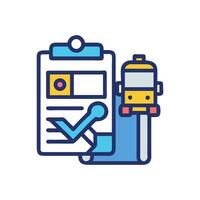 Manufacturing Metrics Icon Quality Control, Performance Analysis vector