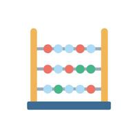 Colorful abacus illustration for educational and counting concepts vector