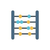 Flat style abacus illustration on White Background for stock use vector