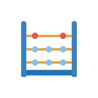 Colorful abacus for learning mathematics on White Background vector