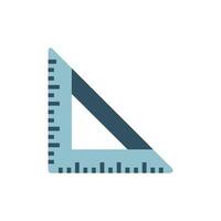 Flat illustration of a right triangle ruler tool vector