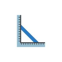 Triangle ruler drawing technical equipment geometric precision instrument tool vector