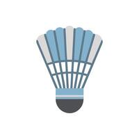 Isolated badminton shuttlecock graphic on a solid black backdrop vector