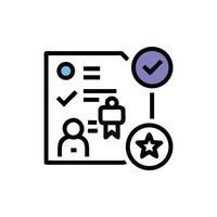 Modern minimalist graphic design showing task completion and status vector