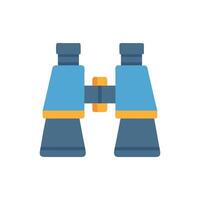 Binoculars in simple flat style illustration on White Background vector