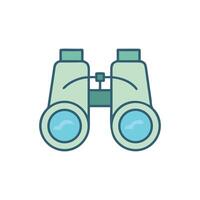 Simple binoculars icon illustration on White Background design element vector