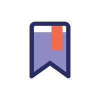 Modern bookmark icon illustration on a White Background vector
